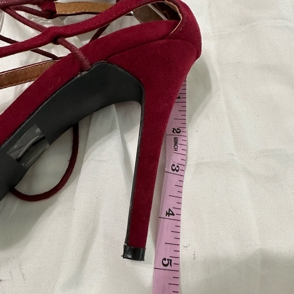 💙3/$20 Women’s maroon, high heels, gladiator style size 8 - Picture 6 of 10